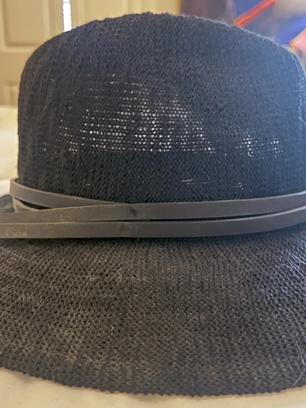 Phase 3 Classic Black Knit Fedora with Band